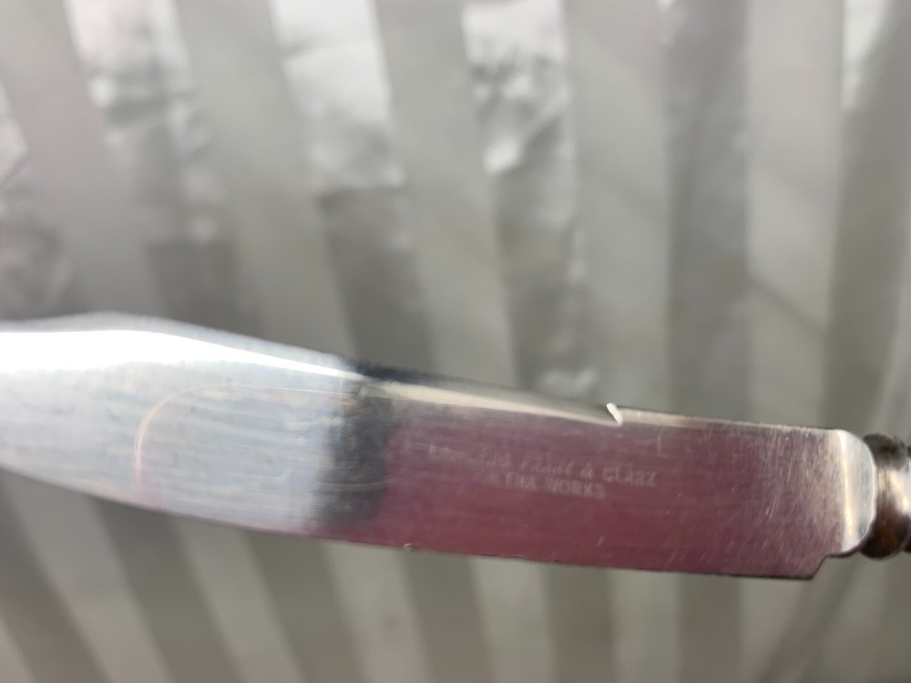 FB. Rogers Silver Plated Fork Spoon Serving Set & Mother Of Pearl Knife Landers