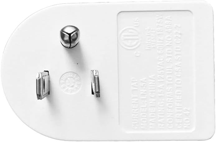 2 Pack Grounded Wall Tap Adapter with On/Off Switch - Compact Design