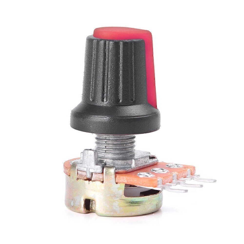 5 Set 5K-100K OHM Terminal Rotary B Type Potentionmeter + Switch Knob Cap Set