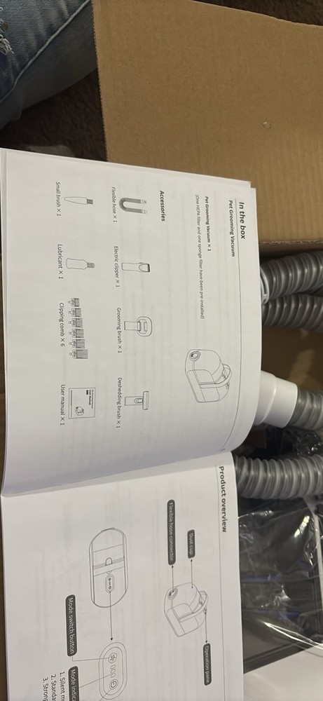 Pet Grooming Vaccum Vacuum Kit
