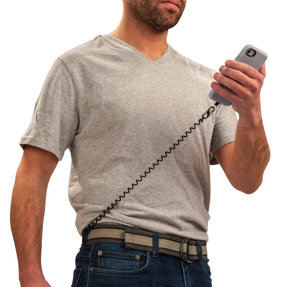 Nite Ize Hitch Phone Anchor + Tether - Black/Black (2-Pack)