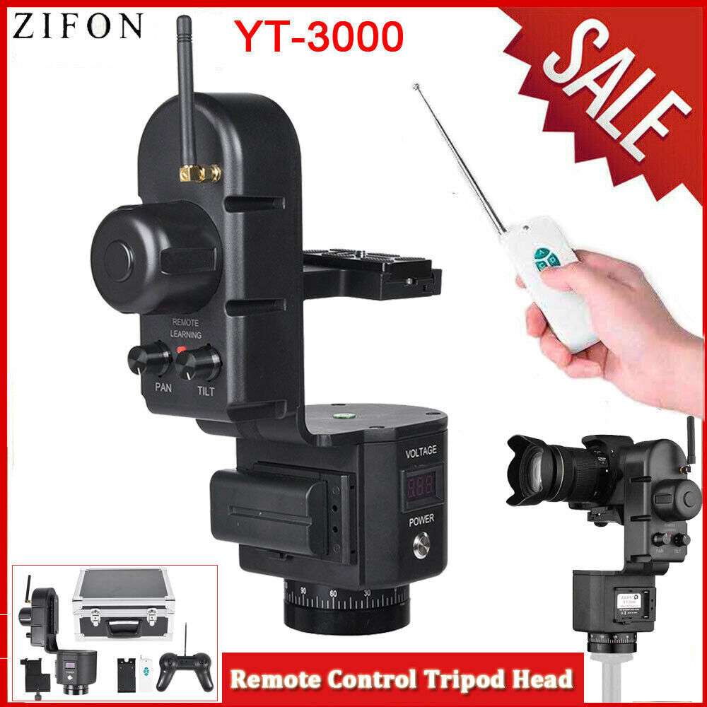 ZIFON YT-3000 Tripod Motorized Pan Tilt Head Remote Control Camera Stabilizer