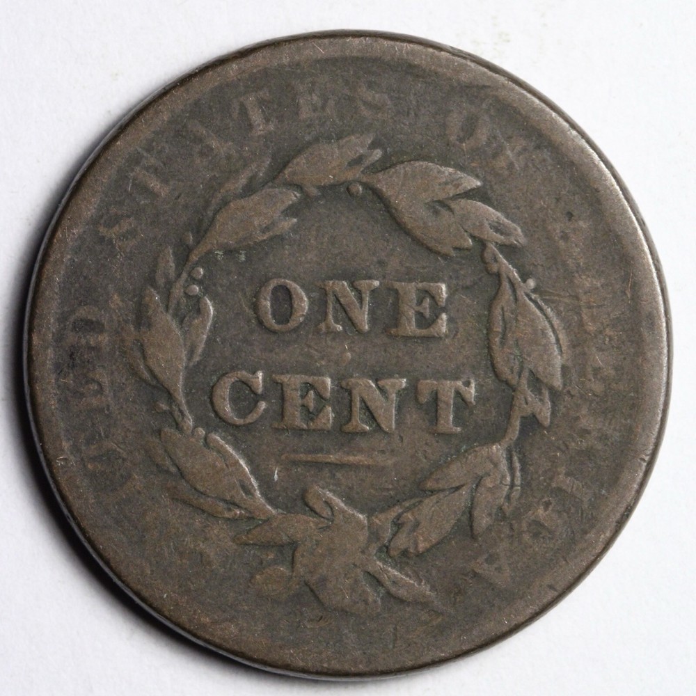 1838 Coronet Head Large Cent CHOICE FINE E162 VSCQ