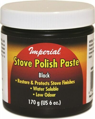 IMPERIAL BLACK STOVE POLISH PASTE 6 OZ #KK0059 CLEANS RESTORES PROTECTS 5385406