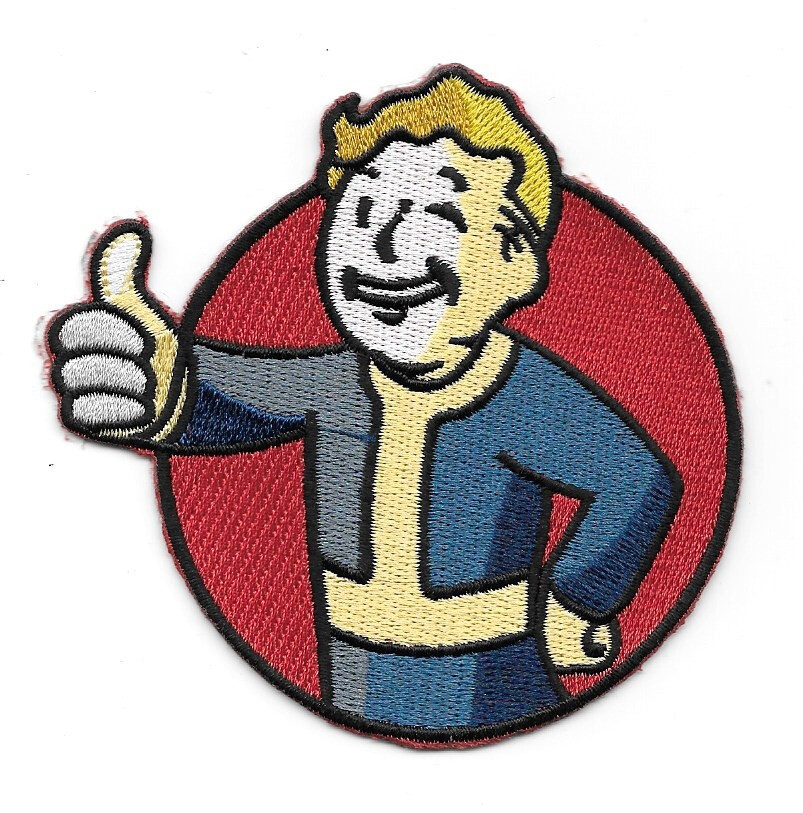 Fallout Video Game Vault Boy Logo Embroidered Patch NEW UNUSED