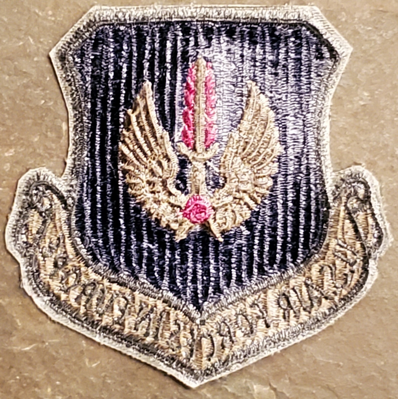 USAF US AIR FORCE FORCES IN EUROPE SUBDUED EMBROIDERED PATCH 3" x 3" VTG NEW BLU