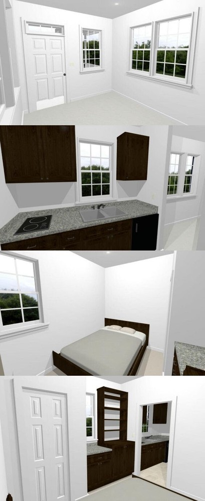 10x30 Tiny House -- 300 sq ft -- PDF Floor Plan -- Model 1