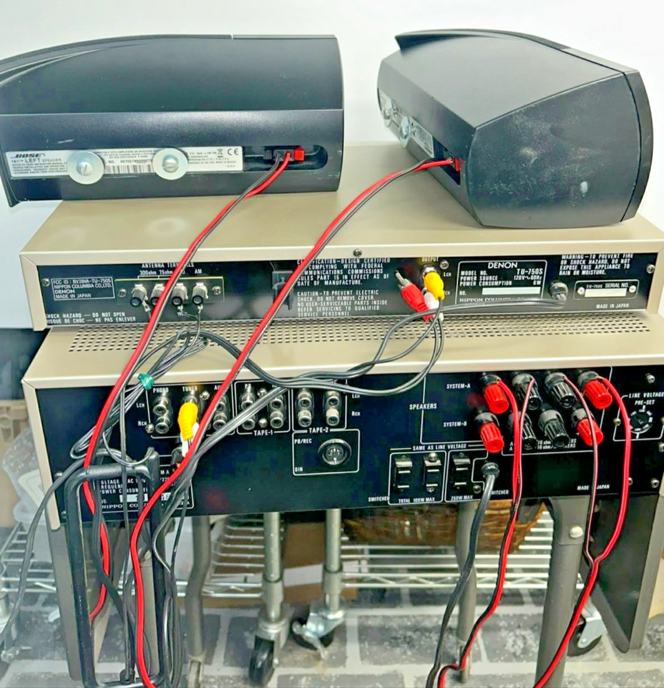 Denon PMA-750 & TU-750S Precision Audio Component Units Bundle - Tested & Works!