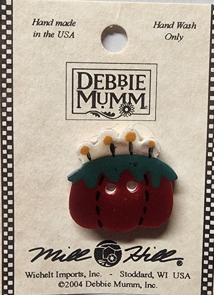 DIY Mill Hill Ceramic Button - Pin Cushion Button