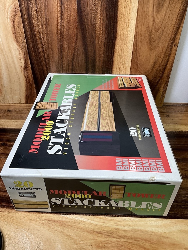 BMI Modular Tower 2000 VHS Storage Module Holds 20 Cassettes