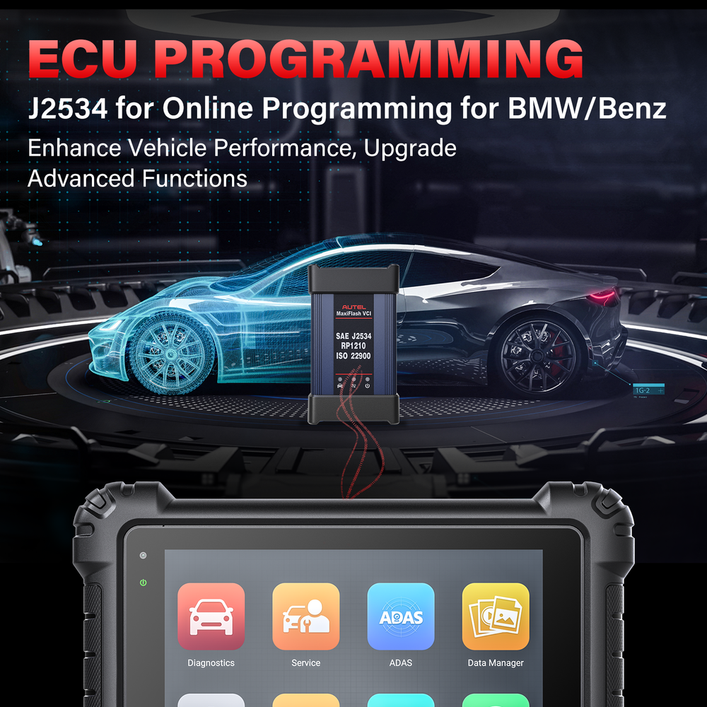 AUTEL MaxiSys MS909 Ultra Scanner Diagnostic Online Programming Coding 5In1 VCMI