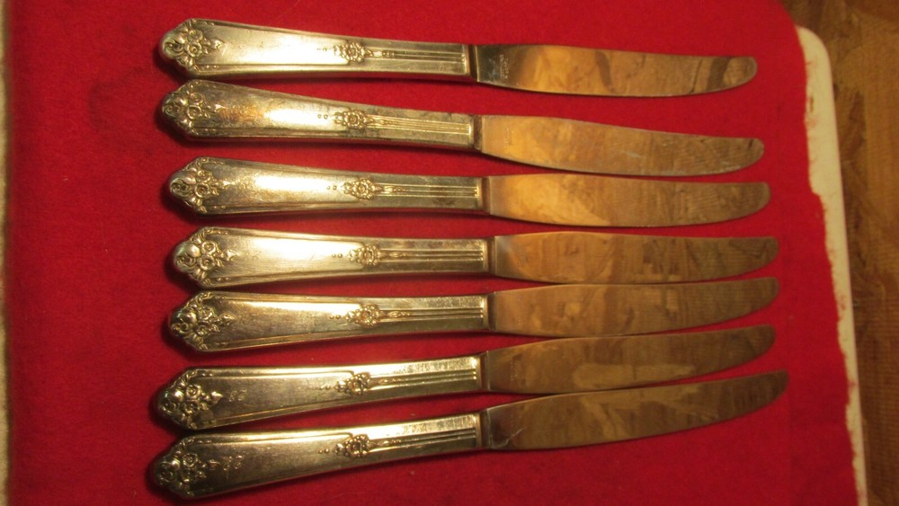 Oneida Tudor Sweet Briar Dinner Knives- 7