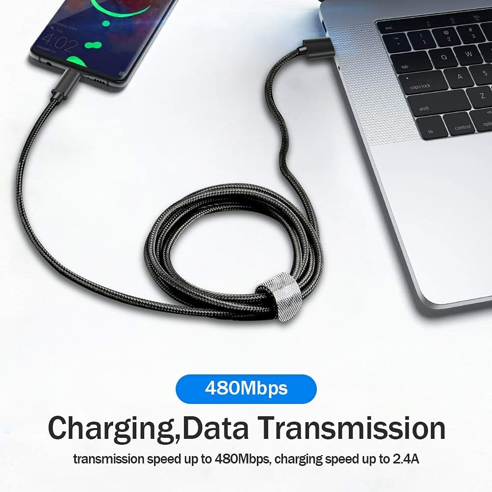 3X Braided Android V9 Fast Charging Data SYNC Charger Cable Cord 3/6/10FT LONG