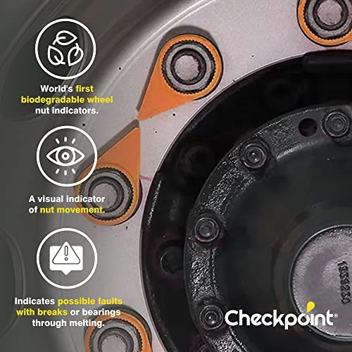 High-Temperature Wheel Nut Indicator 33 mm Orange – Visual Indicator for