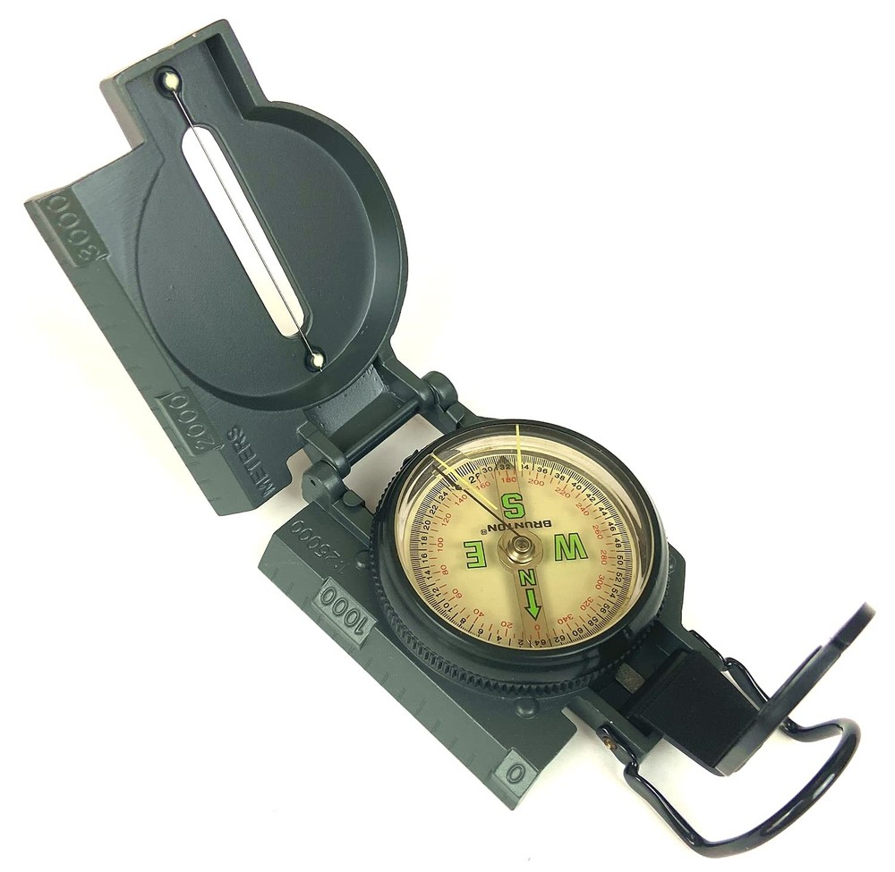 Land Nav Kit with Lensatic Compass, Protractor, Pace Counter & Map Markers