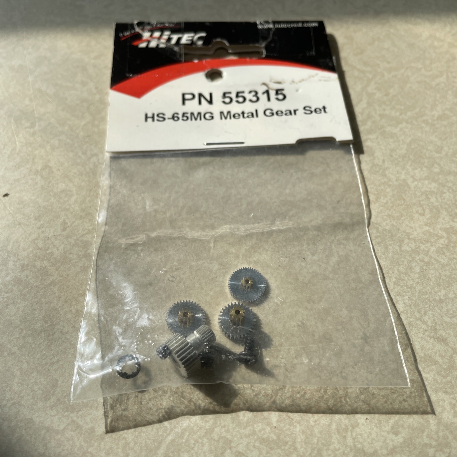 HITEC #55315 HS-65MG Metal Gear Set PN 55315 Factory Sealed New Old Stock