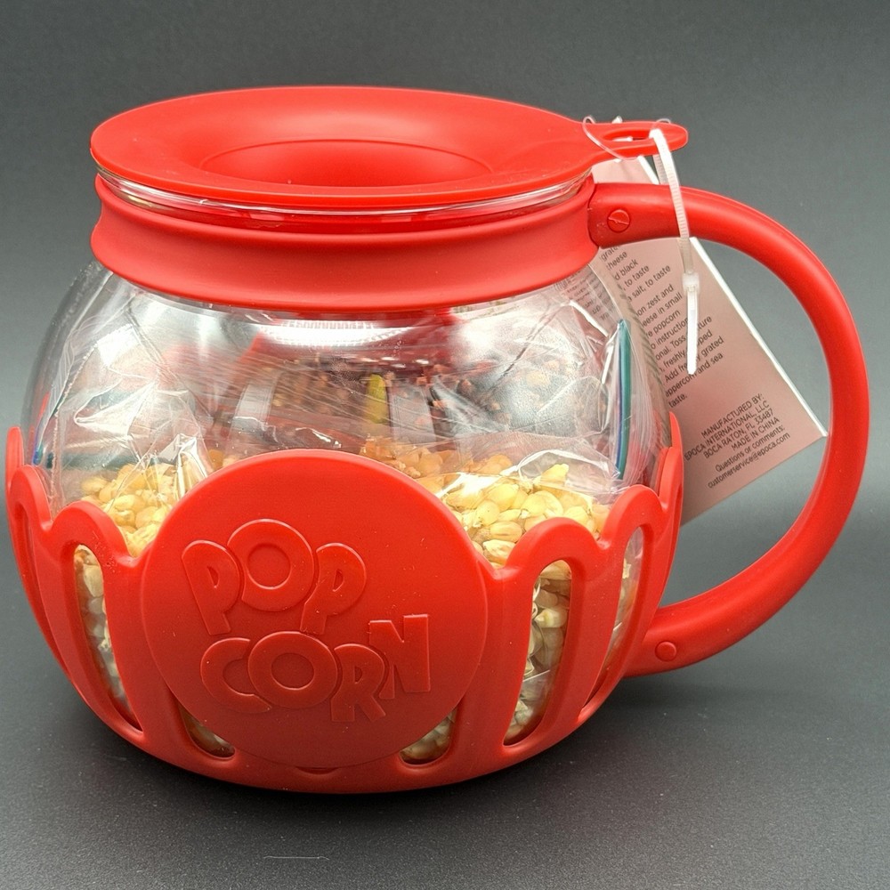 Ecolution Microwave Silicone Popcorn Popper Maker Collapsible Bowl With Kernels