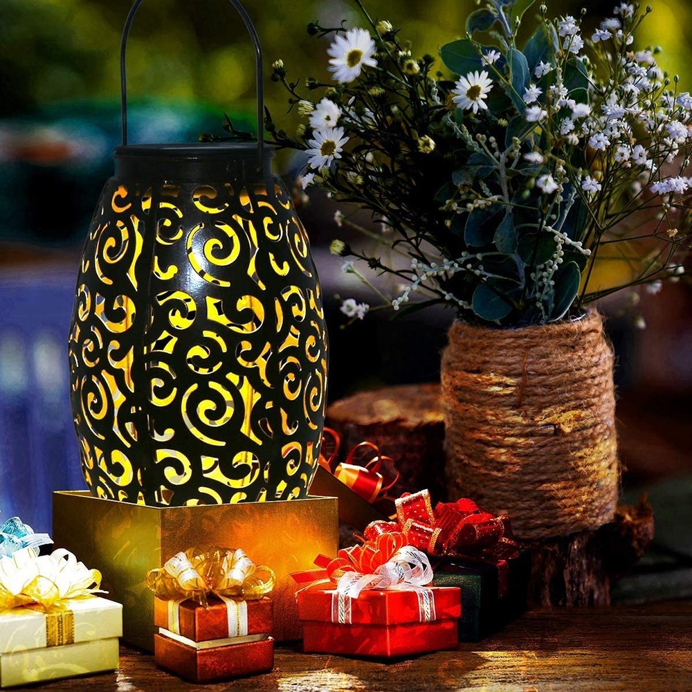 Gift Bundle 2 Items: 2 Pc Solar Lantern Bronze, 1 Pc Solar Replacement Top