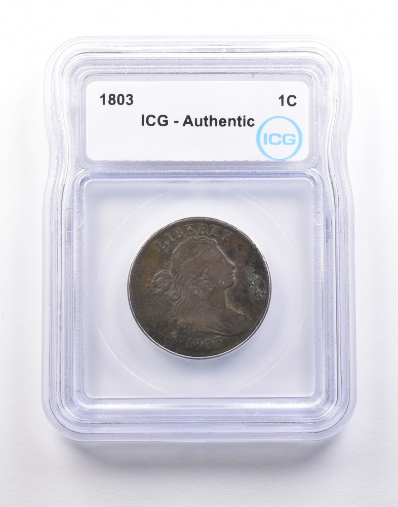 1803 Draped Bust Large Cent Authentic ICG *5222