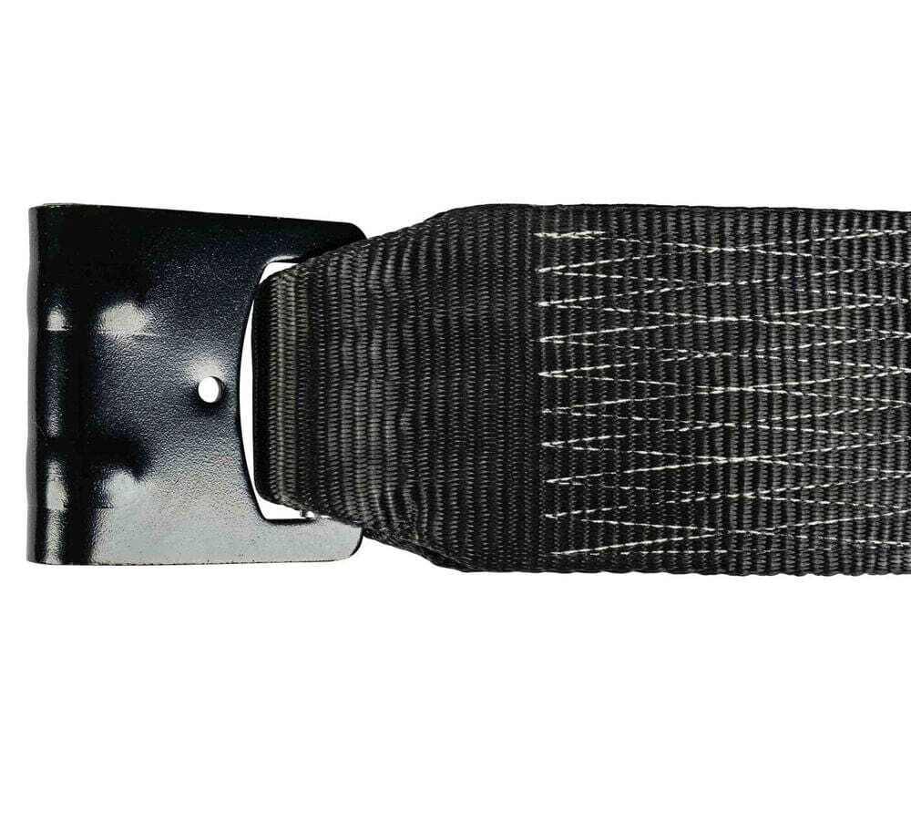 (10 Pack) 4"x30' Winch Straps w/flat Hook - Black, WLL 5400 Flatbed Tie Down ...