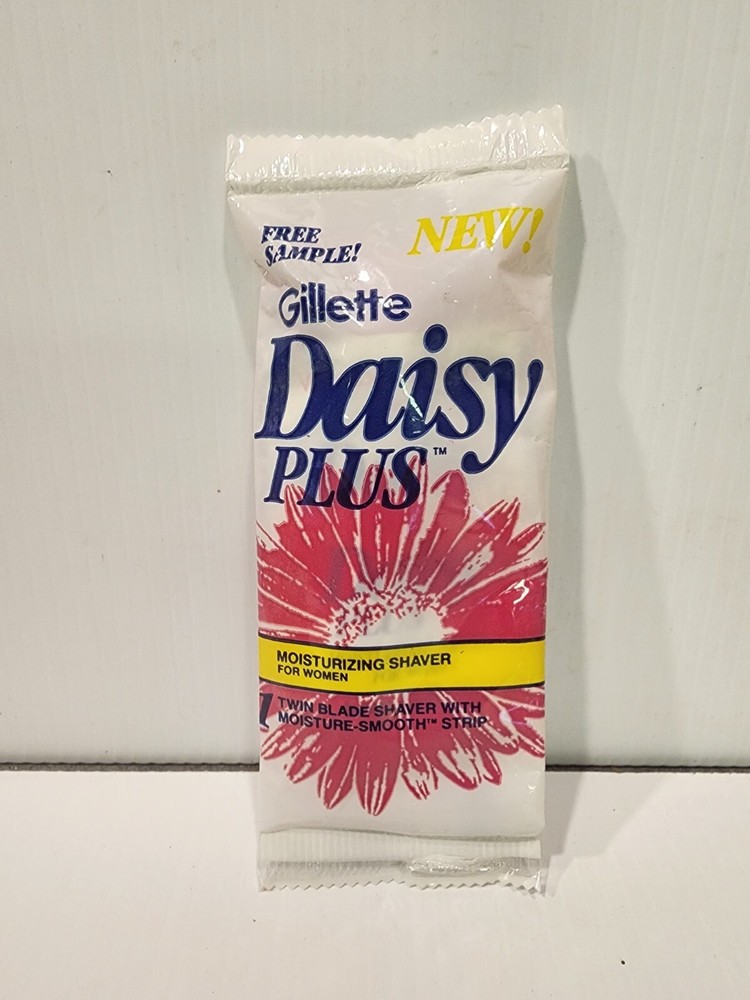 1987 Gillette Daisy Plus Moisturizing Shaver Sample  Unopened Vintage Prop