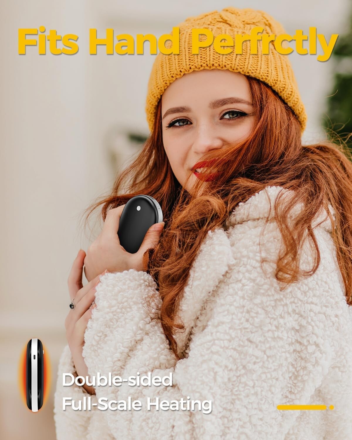 Hand Warmer Rechargeable 5200mAh Electric Portable Pocket Hand Warmer Power Bank