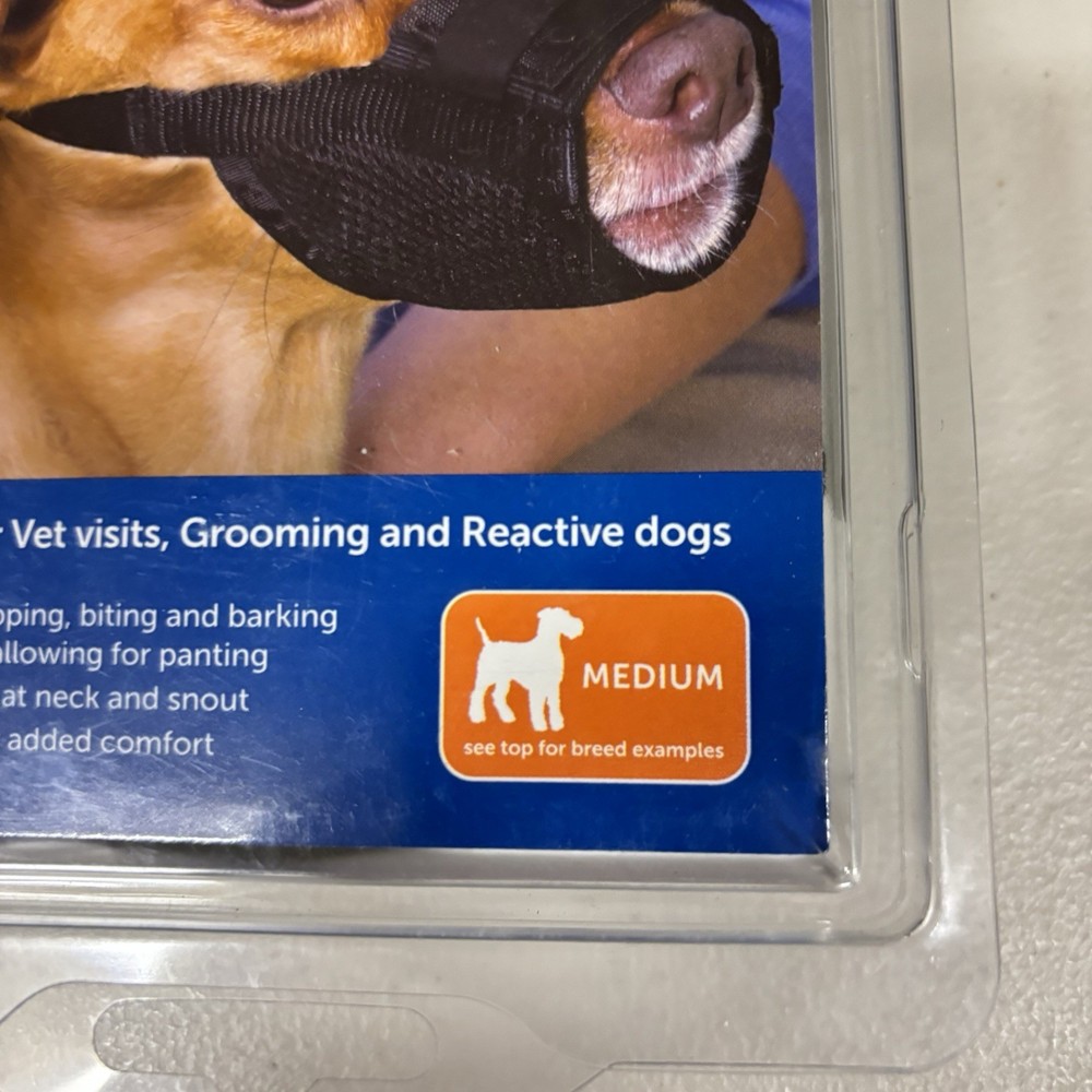 PetSafe Muzzle Medium. Black. New In Box.