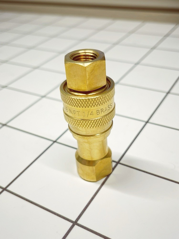 1/4" NPT Thread ISO B Carpet Extractor Brass Quick Connector Coupler