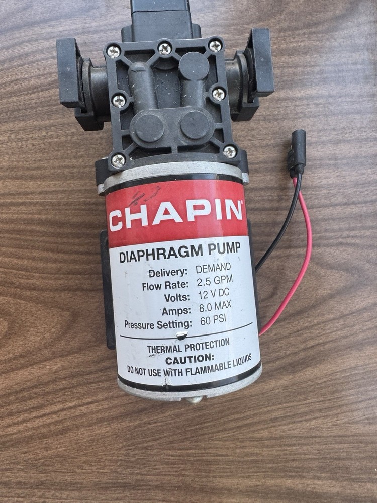 Chapin 12 VOLT 2.5 GPM Diaphragm Pump FOR SPOT SPRAYERS