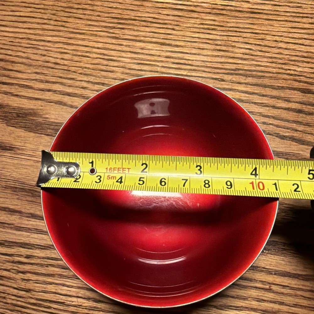 Reed & Barton #101 Silver-Plated Bowl, Red