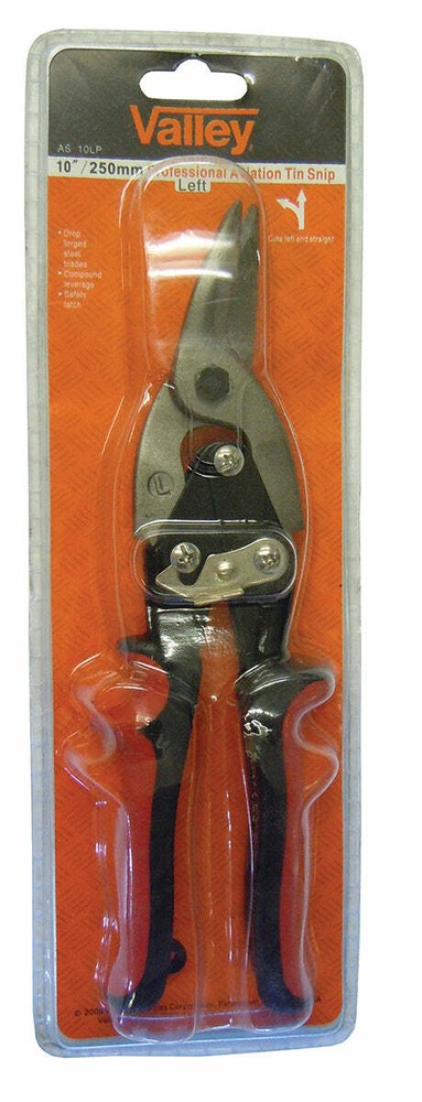 Valley 10" Left Cut Aviation Tin Snip
