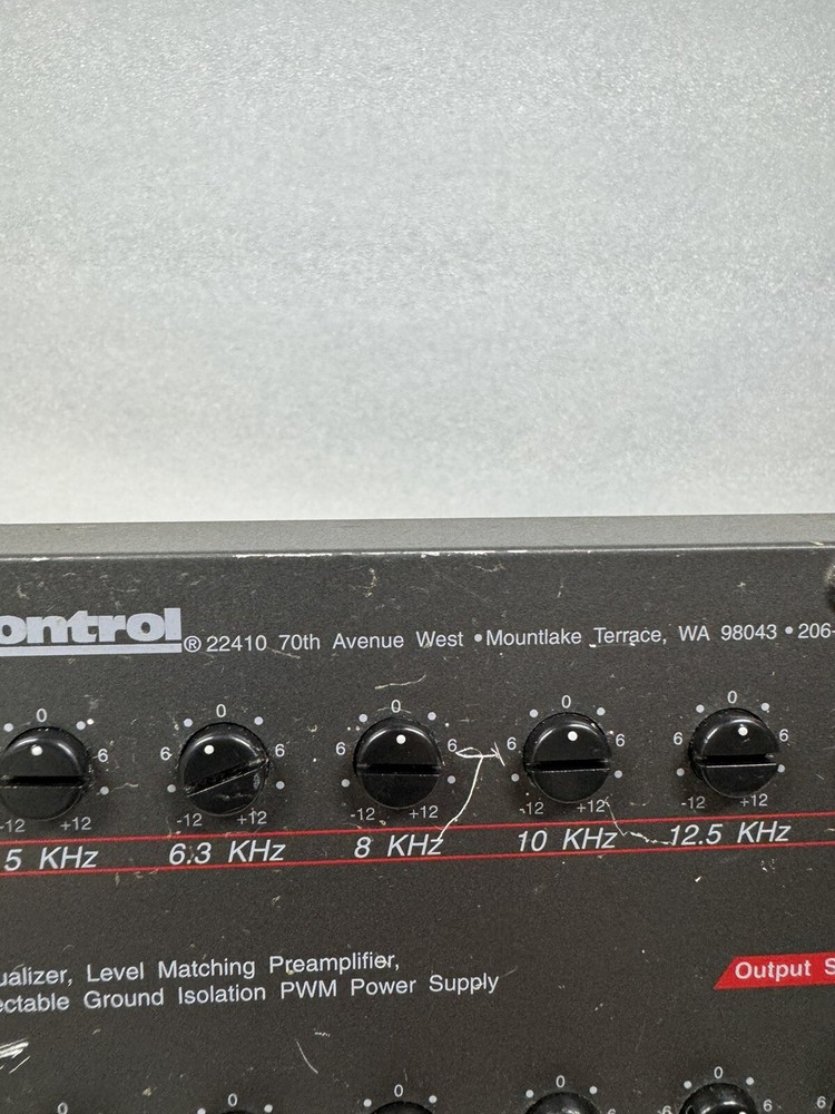 AudioControl EQT Series II One-Third Octave Constant-Q Precision Equalizer