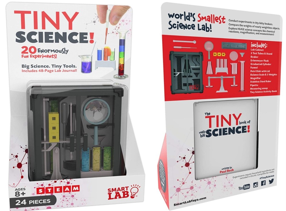 SmartLab Toys Tiny Science - 20 Enormously Fun Experiments. Big Science.