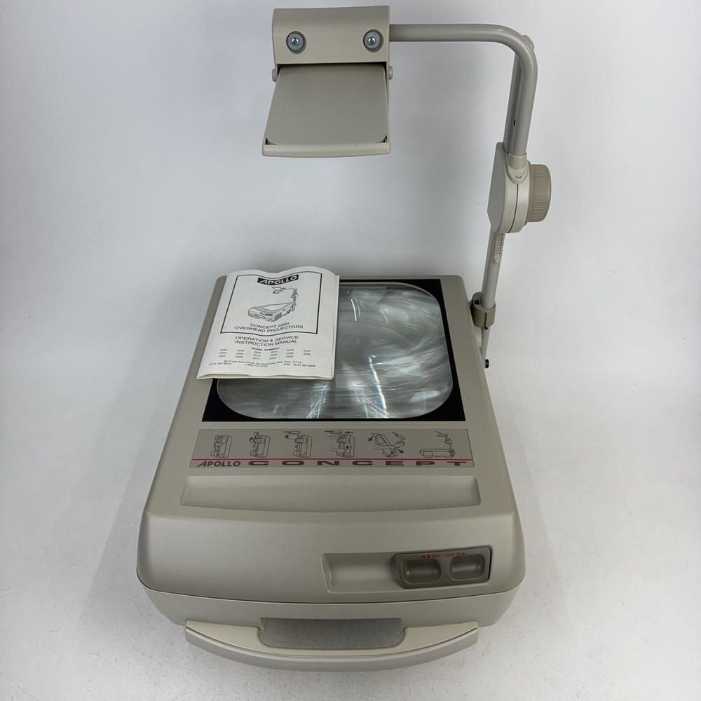 Apollo Concept 2210 Portable Overhead Projector Folding Tested Working