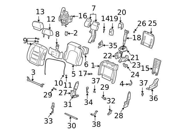 Genuine GM Support 88957807