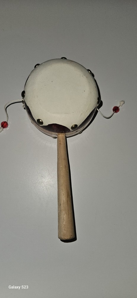 Decorative Mexican Spinning Drum/Monkey Drum 7.5"