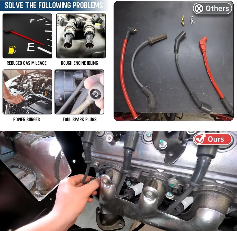 High Performance Spark Plug Ignition Wire for 2000-2009 Chevy GMC ....