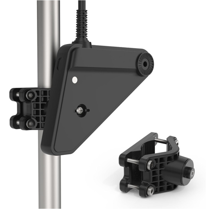 Transducer Mount Pole Mount Compatible with Lowrance Eagle Eye 9, Adjustable Cla