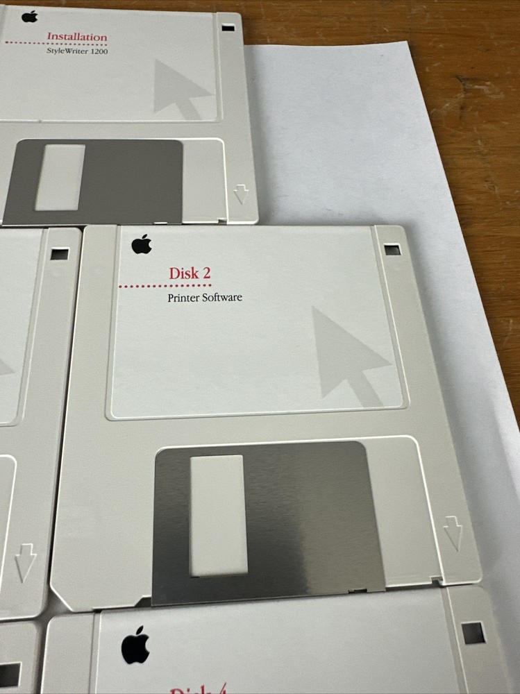 Apple StyleWriter 1200 Printer Macintosh Mac Software & Installation Disks