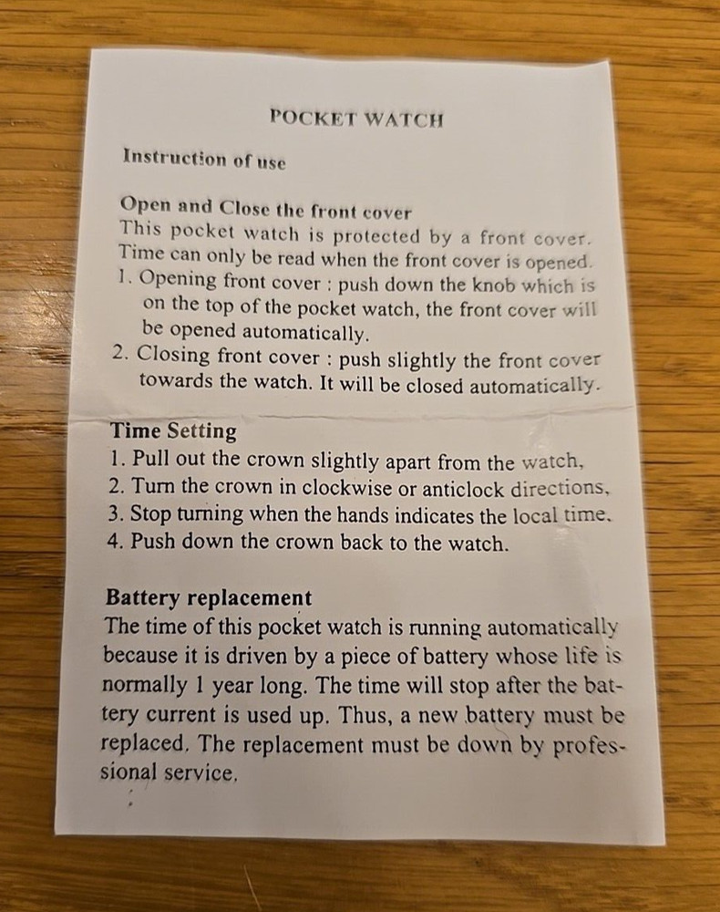 Davidoff Pocket Watch