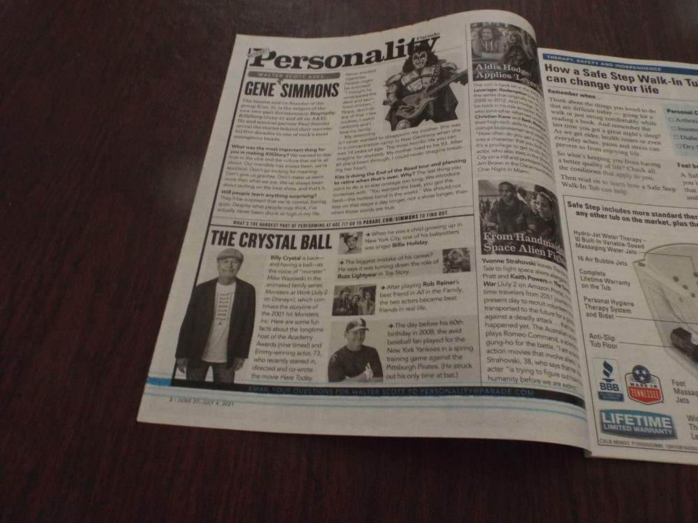 KISS * GENE SIMMONS - PARADE  MAGAZINE Exclusive Interview 6/27/2021