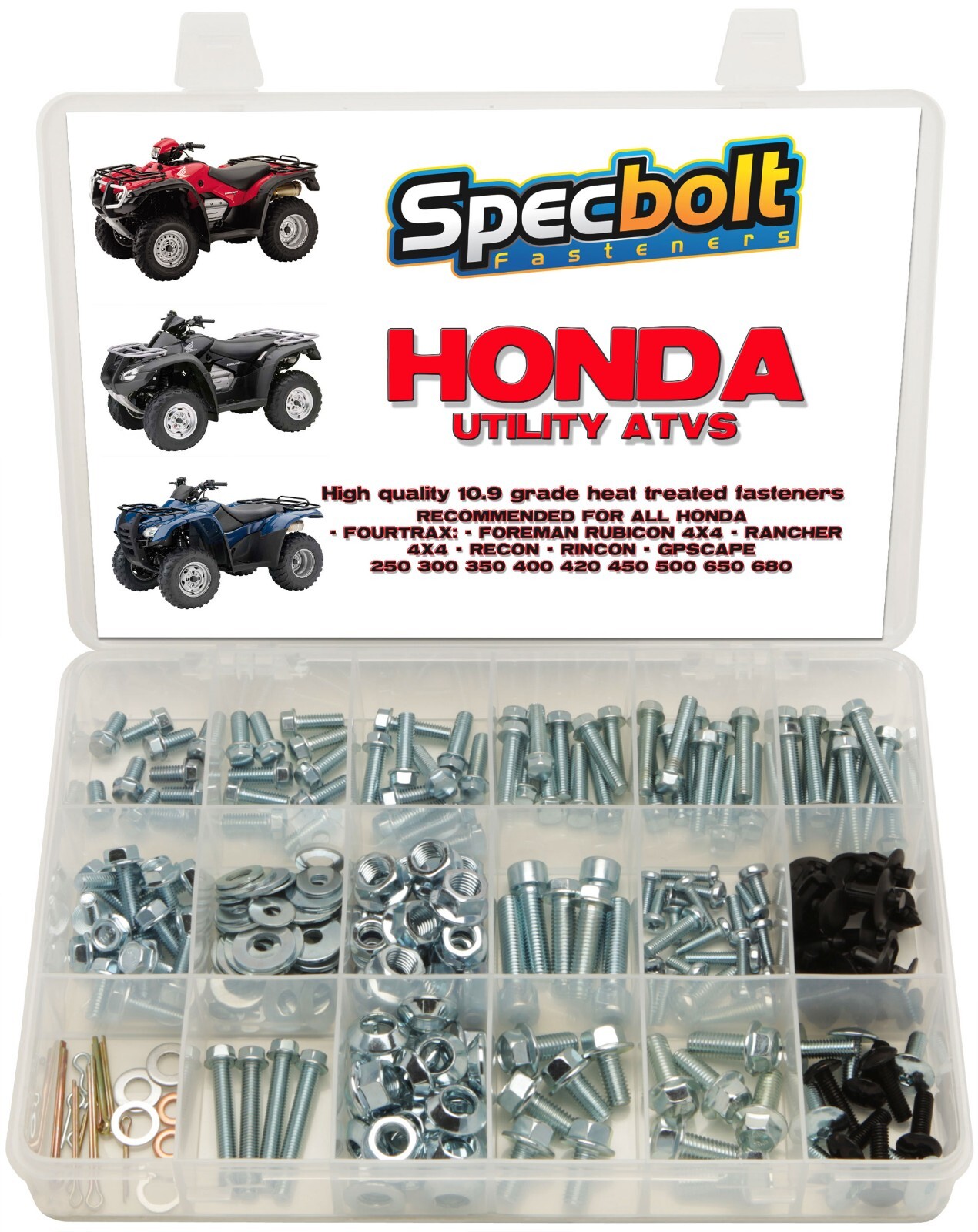 250pc Bolt kit Honda ATV Foreman Rancher Rubicon 4X4 Rincon Scape Recon Fourtrax
