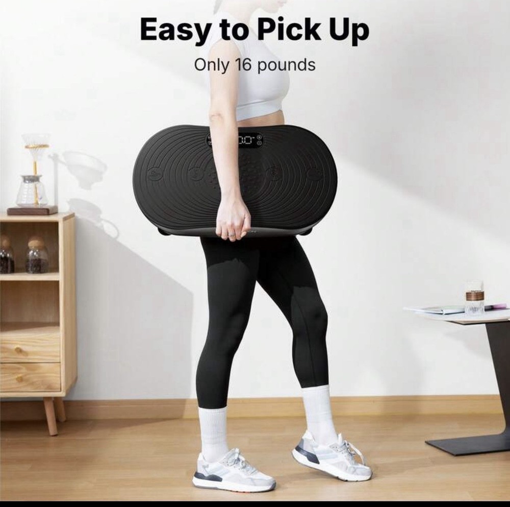 MERACH Vibration Plate Exercise Machine W/ Bluetooth LED Screen & Resistance New
