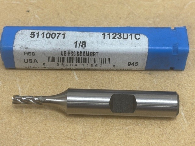 Precision Dormer 5110071 945 Center Cutting Regular Length Single End Square En
