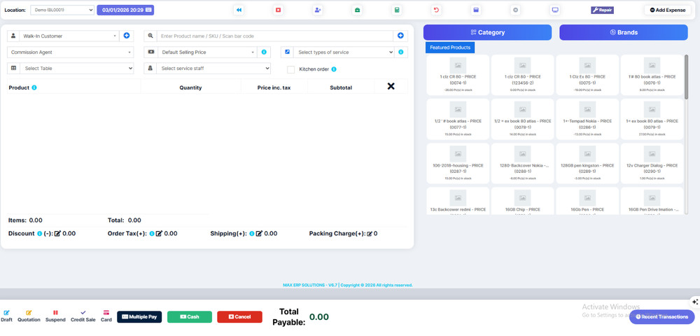 POS & Inventory Management System with FREE VPS Hosting and Complete Install