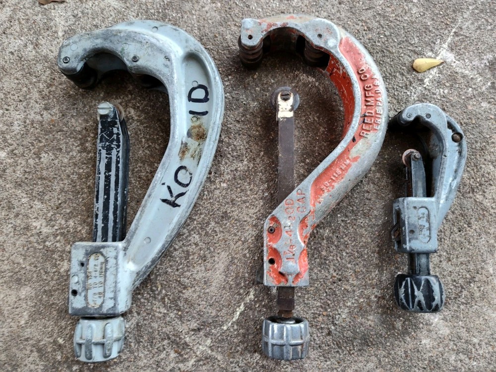3‑Piece Pipe Cutter Bundle – Reed USA + Model 151 + No.161 – All Functional