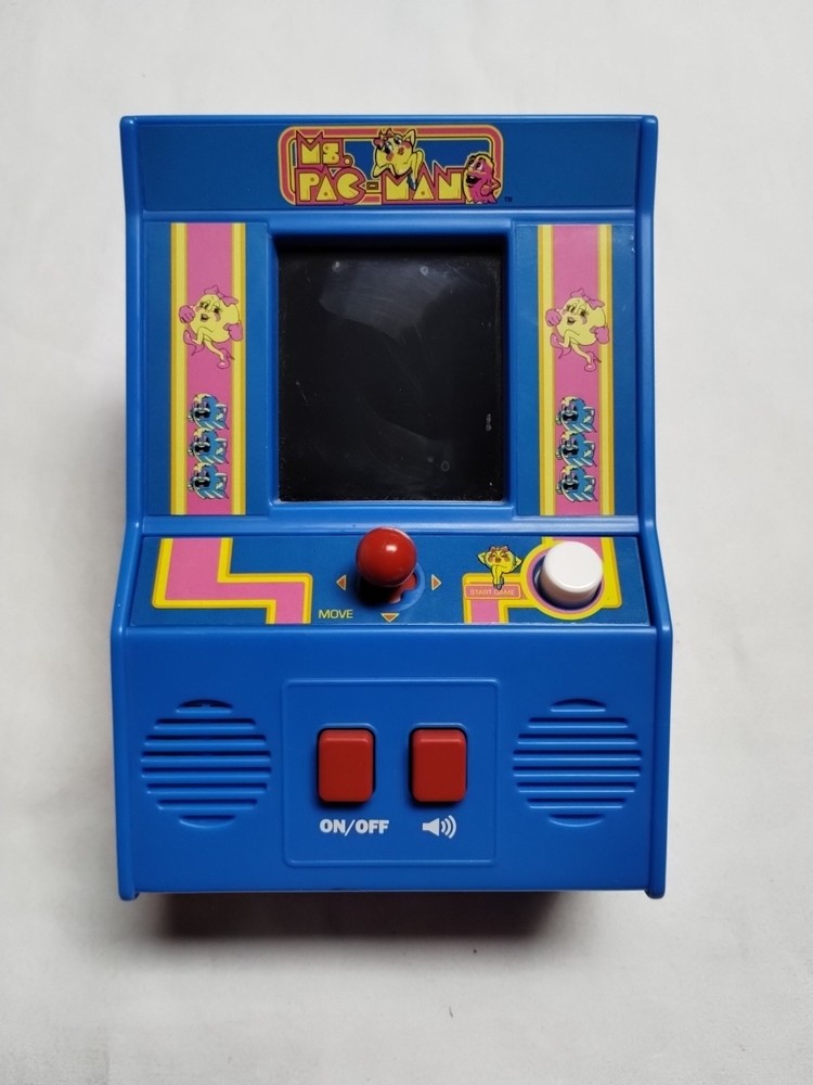 Mini Arcade Machine Featuring Ms. Pac-Man Unique 2018 (Batteries Included)