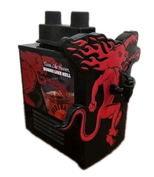 FIREBALL Whiskey Double Bottle Shot Chiller Refrigerated Beverage Dispenser