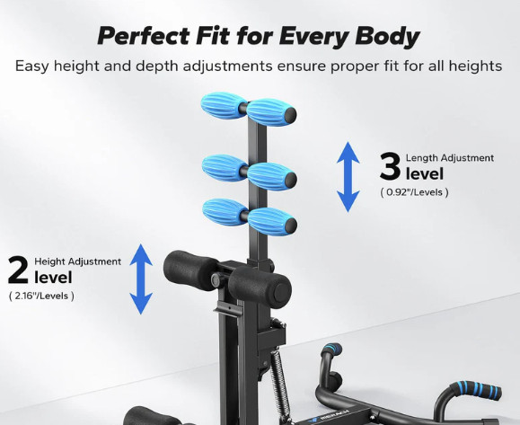 MERACH Deep Squat Machine, 3 in 1, Ab Machine, Adjustable Glutes