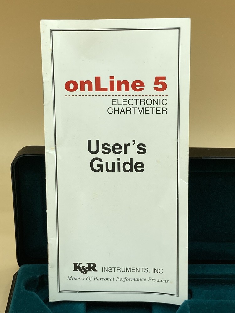 K&R Instruments Inc onLine 5 Chartmeter Instructions Original Case